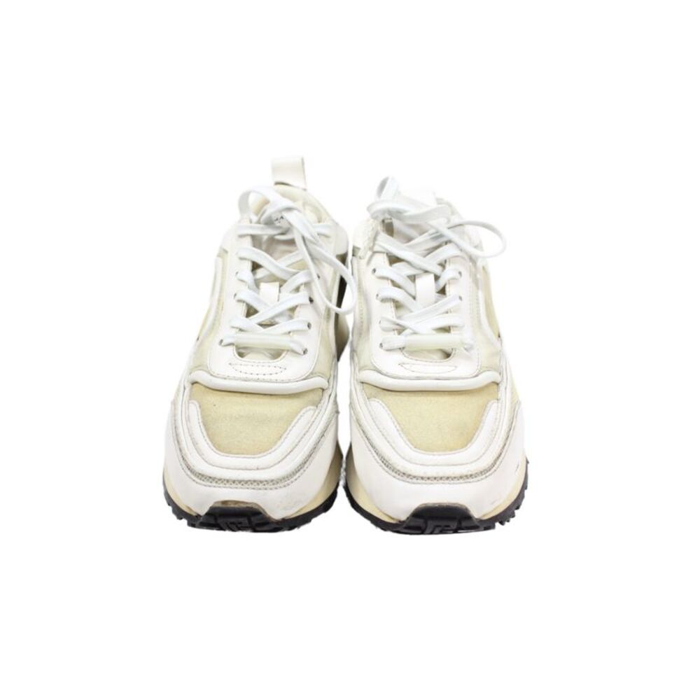 Balmain Womens Suede Lace-Up Racer Sneakers Beige Size 7 - Picture 2 of 11